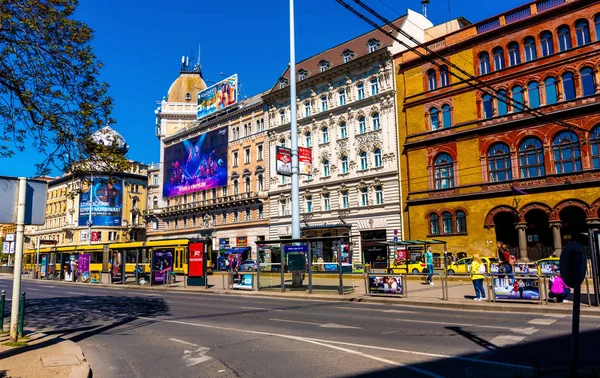 Street Scene in Budapest, Hungary — Stock Photo, Image