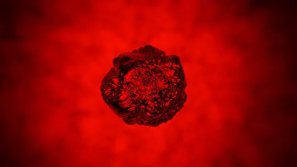 İnsan vücudunda kanser hücresi — Stok fotoğraf