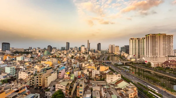 Θέα στον ορίζοντα του Ho Chi Minh City — Φωτογραφία Αρχείου