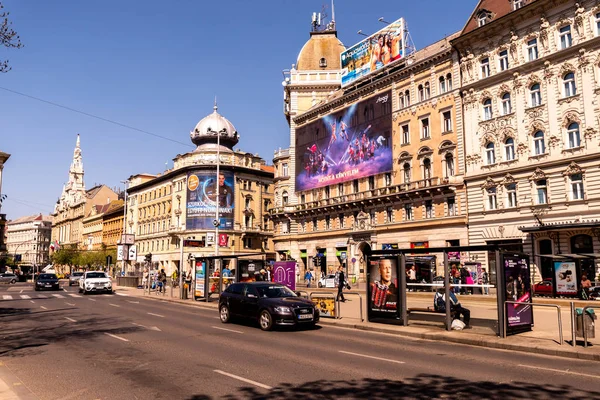 Street Scene in Budapest, Hungary — Stock Photo, Image