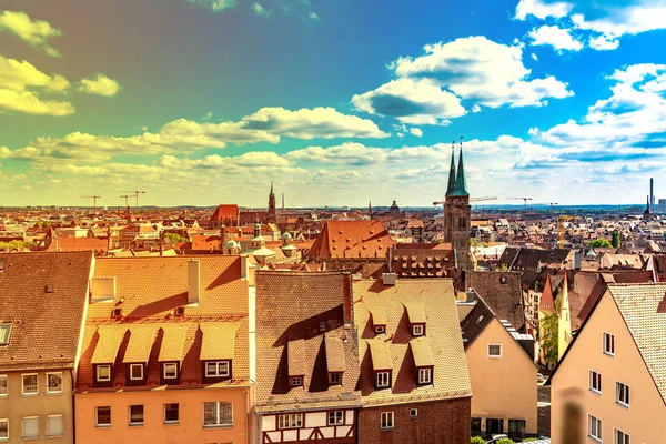 Panoramic view over Nuremberg, Germany — Stock Photo, Image