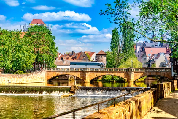 Vue sur l'architecture historique à Nuremberg, Allemagne — Photo