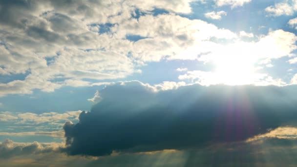 Vista Panorâmica Céu Nublado — Vídeo de Stock