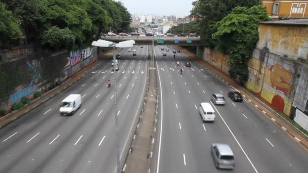 圣保罗的交通情况 — 图库视频影像