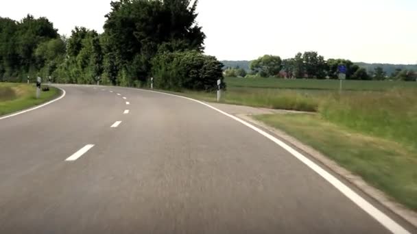 Autofahren Deutschland Blick Aus Dem Auto — Stockvideo