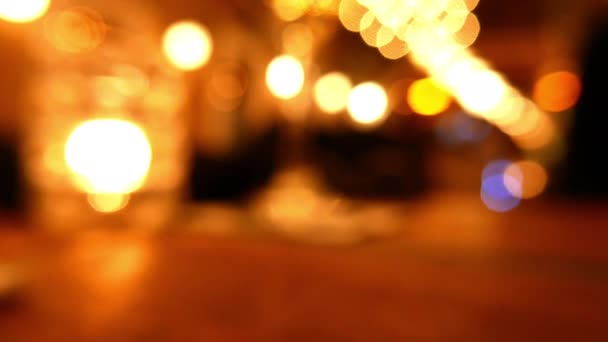 Luci Offuscate Bokeh Sfondo Astratto — Video Stock