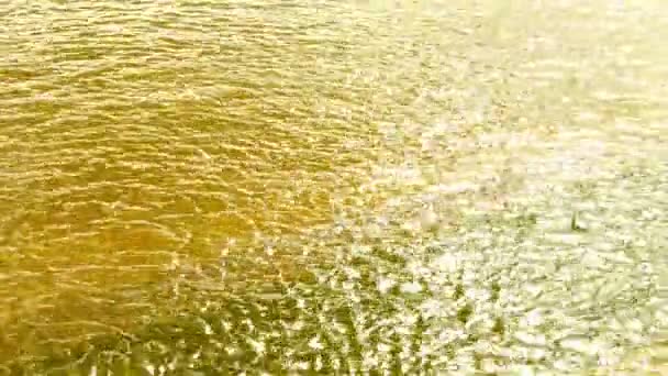 Closeup Wavy Water Daytime — Stock Video