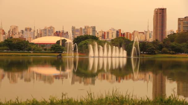 Ibirapuera Park Sao Paulóban — Stock videók