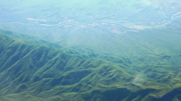 Vue Aérienne Des Montagnes Verdoyantes Jour — Video