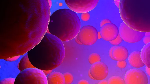 Células madre flotantes o células cancerosas en el cuerpo — Foto de Stock