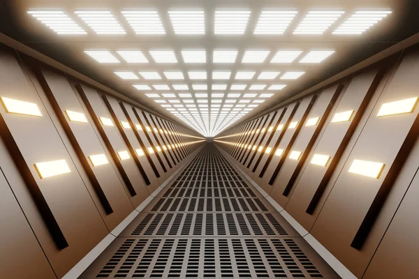 Ruimteschip gangway interieur — Stockfoto