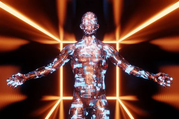 Τεχνητή νοημοσύνη Cyborg ή Avatar — Φωτογραφία Αρχείου