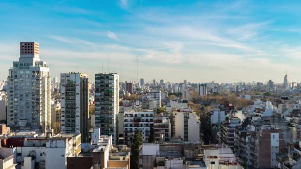 Video Time Lapse Una Città Durante Giorno Dalla Cima Edificio — Video Stock