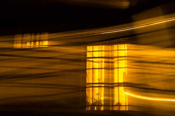 Abstrakte Langzeitbelichtungsmalerei mit Lichtern — Stockfoto