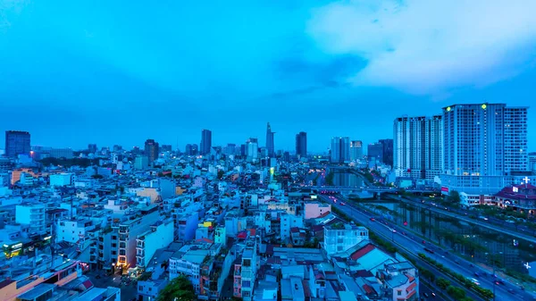 Chi Minh City Vietnam Circa March 2018 View Skyline City — стокове фото