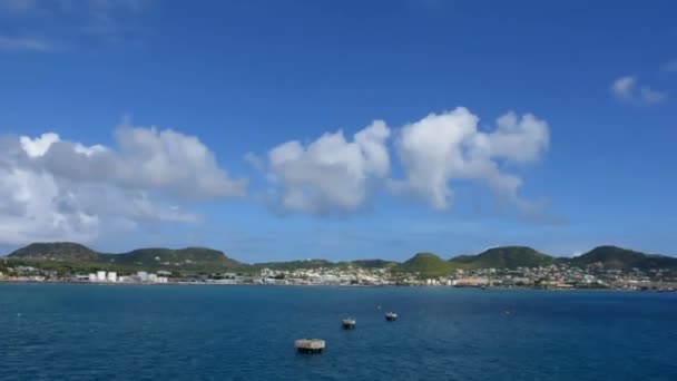 Kitts Bay Timelapse Panning Kiri Kanan — Stok Video