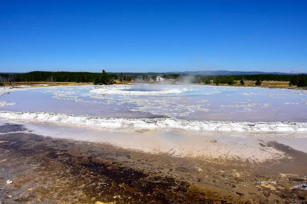 Gran fuente géiser — Foto de Stock