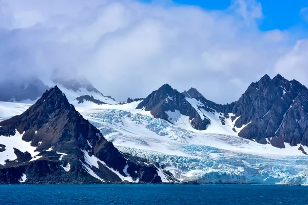 Gletsjer Komt Naar Zee Elephant Island Antarctica — Stockfoto