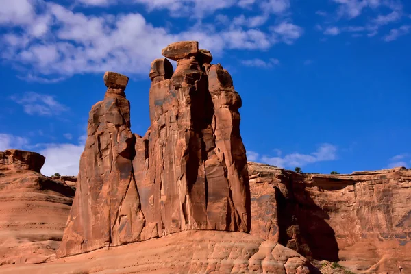 Red Rock Formaties Bogen Nationaal Park Utah — Stockfoto