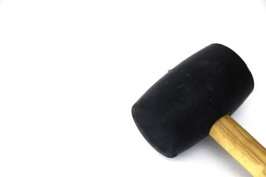 Beyaz arka planda Kauçuk Malet