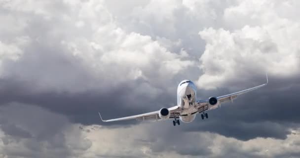 Pętla Bezszwowe Cinemagraph Time Lapse Stormy Chmury Samolotem — Wideo stockowe