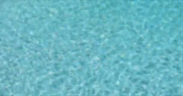 Looping Cinemagraph Sin Costura Fondo Agua Piscina Fresca Borrosa — Vídeo de stock