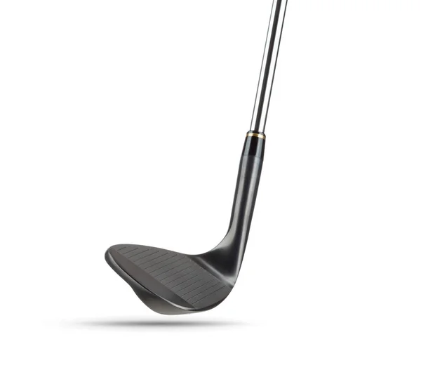 Preto Golf Club Wedge Ferro sobre fundo branco — Fotografia de Stock