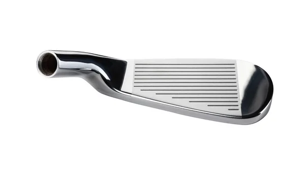 Rostro del palo de golf Cabeza de hierro aislado sobre un fondo blanco — Foto de Stock