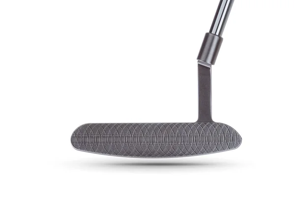 Rosto texturizado de Golf Club Putter isolado em um fundo branco — Fotografia de Stock