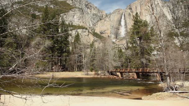 Horní Vodopády Yosemitském Národním Parku — Stock video