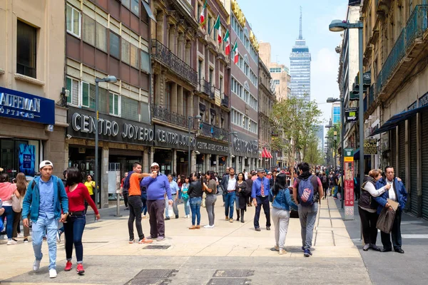 Mexico City Meksika Temmuz 2018 Mexico City Tarihi Merkezi Arka — Stok fotoğraf