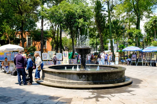 Mexico Stad Mexico Juli 2018 Beroemde Zaterdag Bazaar San Angel — Stockfoto