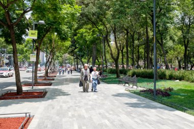 Ünlü Alameda Central park içinde tarihi merkezi Mexico City