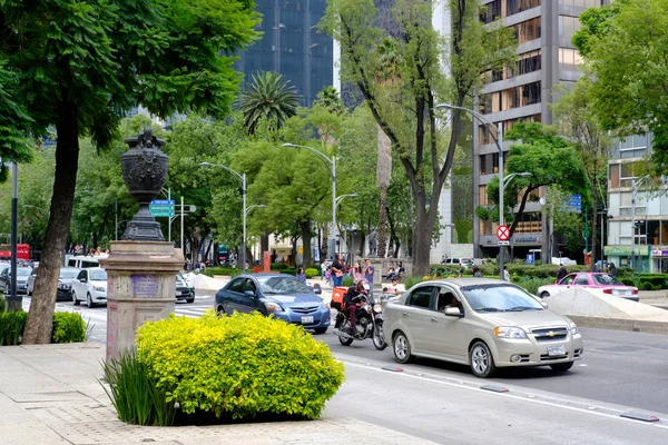 Paseo Reforma Ciudad México Hermoso Día Verano —  Fotos de Stock