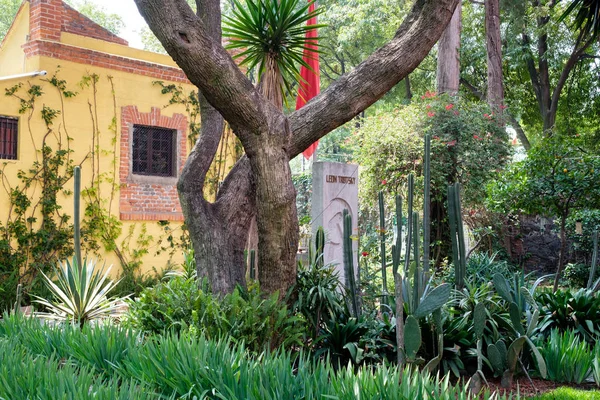 Tombe Dirigeant Soviétique Exil Léon Trotsky Dans Maison Vivait Coyoacan — Photo