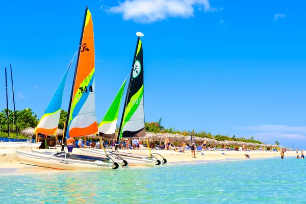 Krásné Pláži Varadero Kubě Slunečného Letního Dne — Stock fotografie