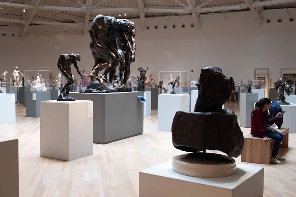 Intérieur Musée Soumaya Avec Des Œuvres Célèbres Auguste Rodin — Photo