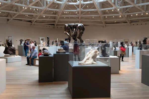 Interior Del Museo Soumaya Con Famosas Obras Auguste Rodin —  Fotos de Stock