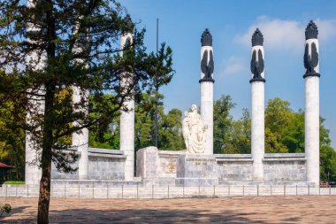 Kahramanca öğrenciler anma töreninde Chapultepec Park Mexico City