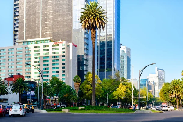 Ciudad México Julio 2018 Paseo Reforma Avenida Más Importante Hito —  Fotos de Stock