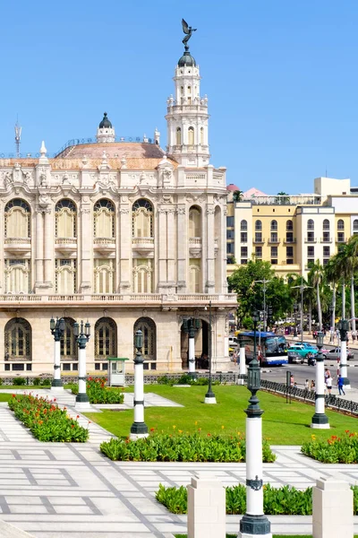 Great Theater Home Cuban National Ballet Downtown Havana — Stock Photo, Image