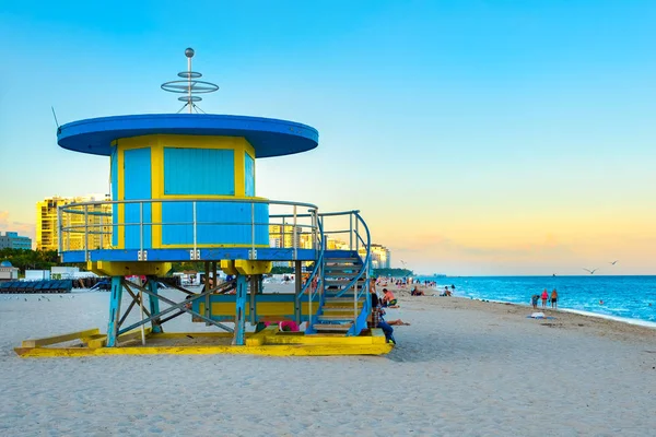 Miami Beach United States December 2018 South Beach Sunset One — Stock Photo, Image