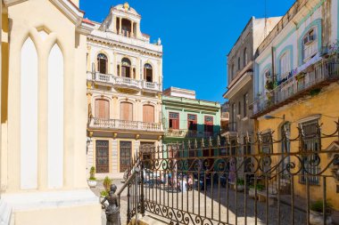 Koloni Eski Havana'da melek güzel kare