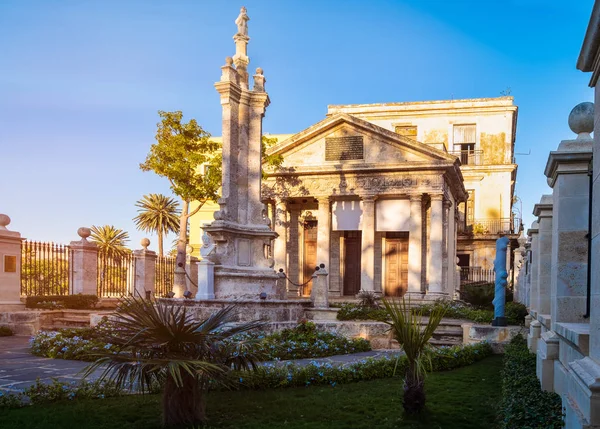 Templete Dans Vieille Havane Monument Colonial Marquant Site Fondation Ville — Photo