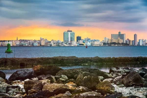 La ville de La Havane au coucher du soleil — Photo