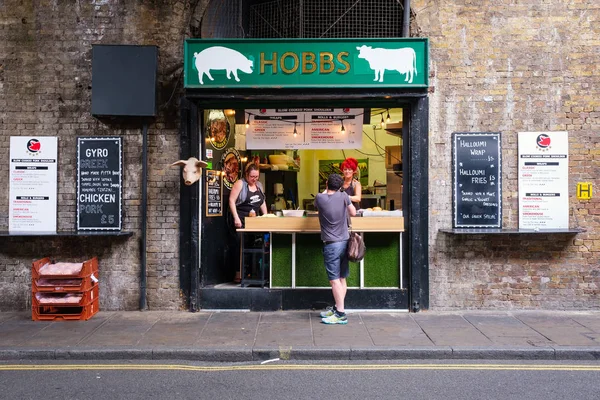 A híres londoni Borough Market — Stock Fotó