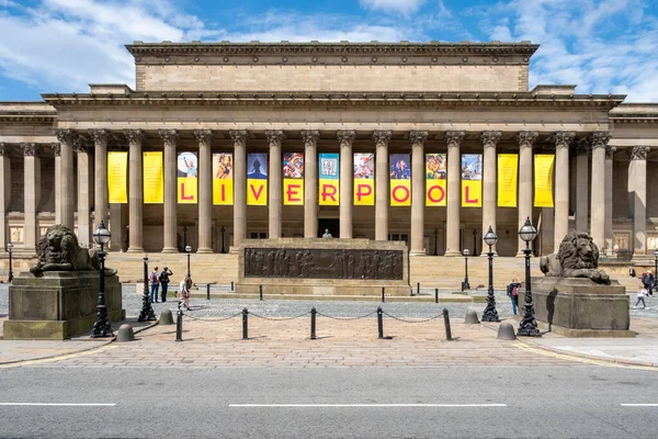 George Hall Símbolo Cidade Liverpool — Fotografia de Stock