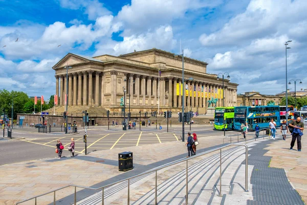 Urban View Liverpool Including George Hall Symbol City — Stock Photo, Image