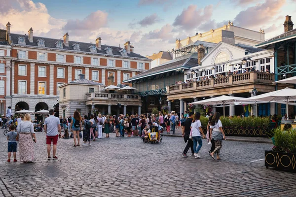 Słynny Covet Garden Market Londynie Zachodzie Słońca — Zdjęcie stockowe