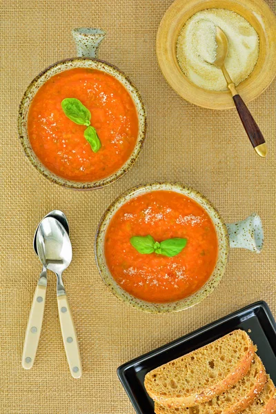 Суп из томатов — стоковое фото